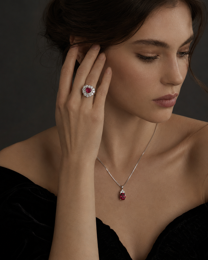Ruby Necklace and Ring Set: Elegant Outfit Ideas & Gift Guide