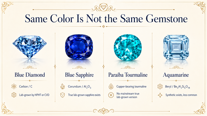 Blue Gemstones Ranked for Jewelry: Sapphire, Topaz, Tanzanite & Lab-Grown Alternatives