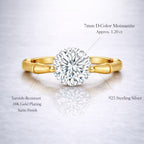 Solitaire Moissanite Ring