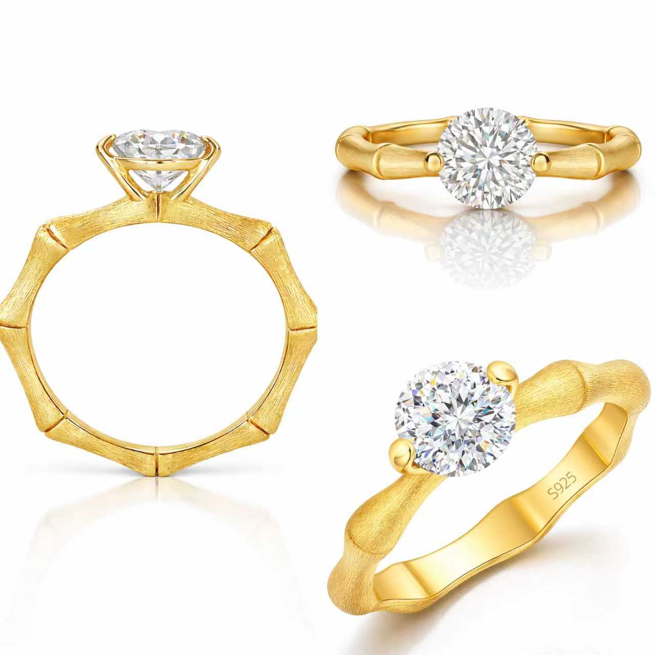 Solitaire Moissanite Ring