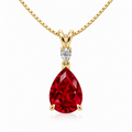 Ruby Teardrop Necklace – Before It Falls