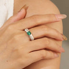 Starburst Emerald Ring