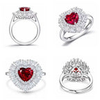 Heart-Shaped Ruby Ring