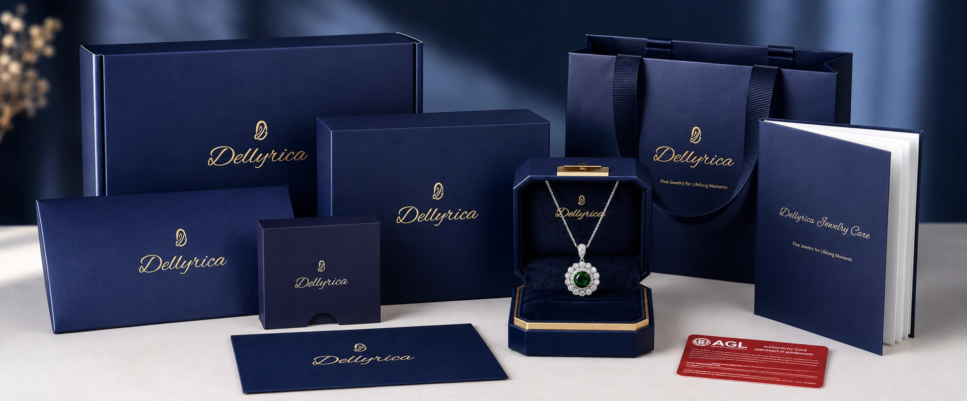 Fine Jewelry, Luxuriously Gifted — Included with Every Dellyrica Piece at No Extra Cost