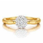 Solitaire Moissanite Ring