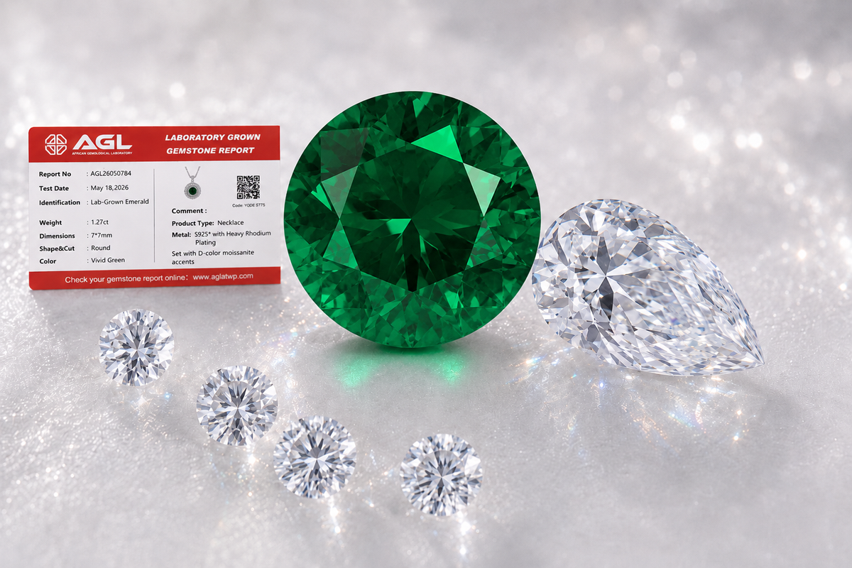Certified Lab-Grown Gemstones · Rich Color. Brilliant Fire