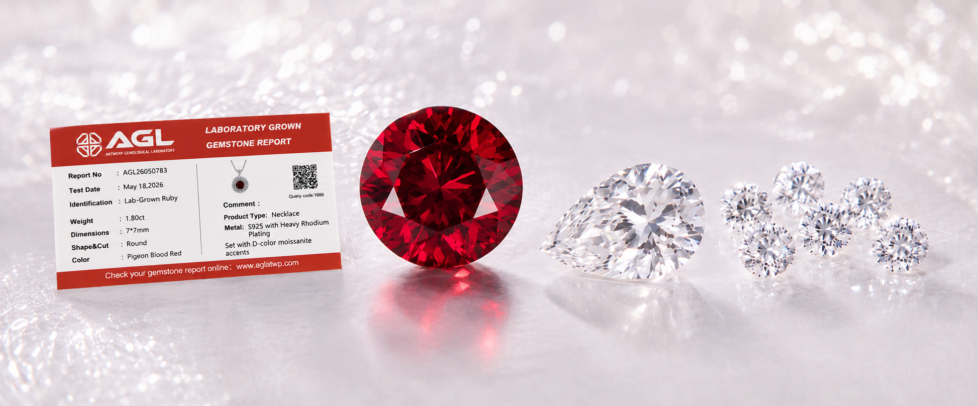 Certified Lab-Grown Gemstones · Rich Color. Brilliant Fire
