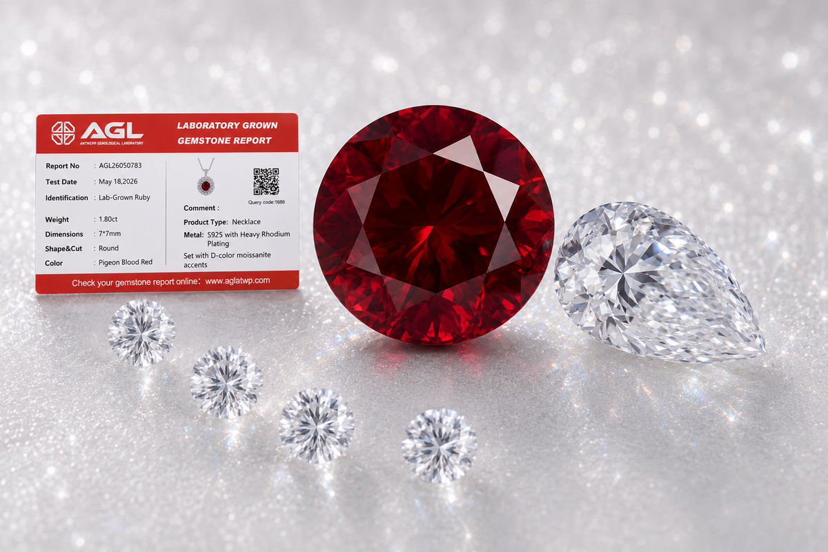 Certified Lab-Grown Gemstones · Rich Color. Brilliant Fire