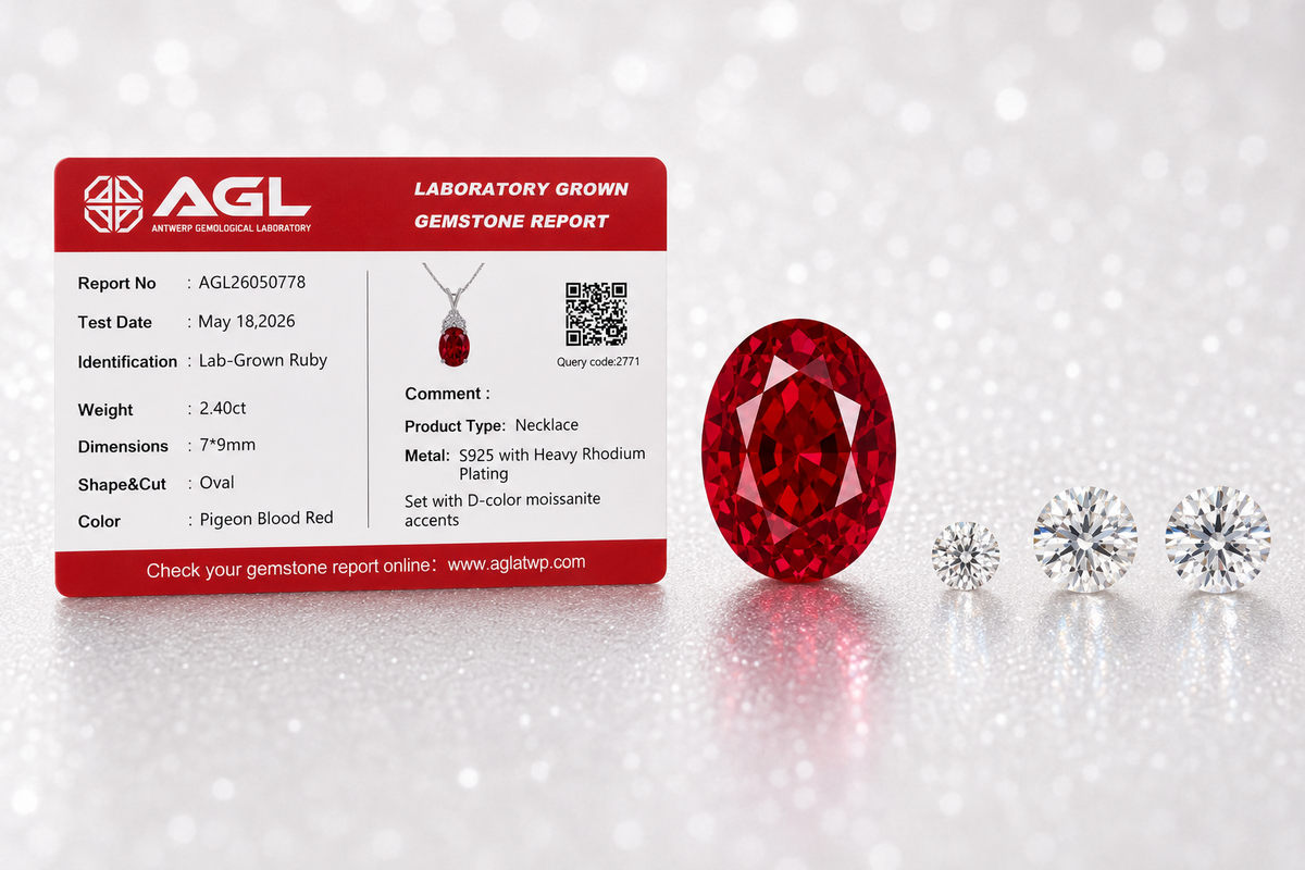 Certified Lab-Grown Gemstones · Rich Color. Brilliant Fire