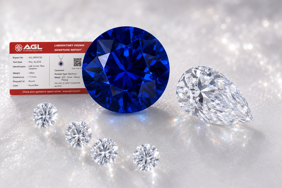 Certified Lab-Grown Gemstones · Rich Color. Brilliant Fire.